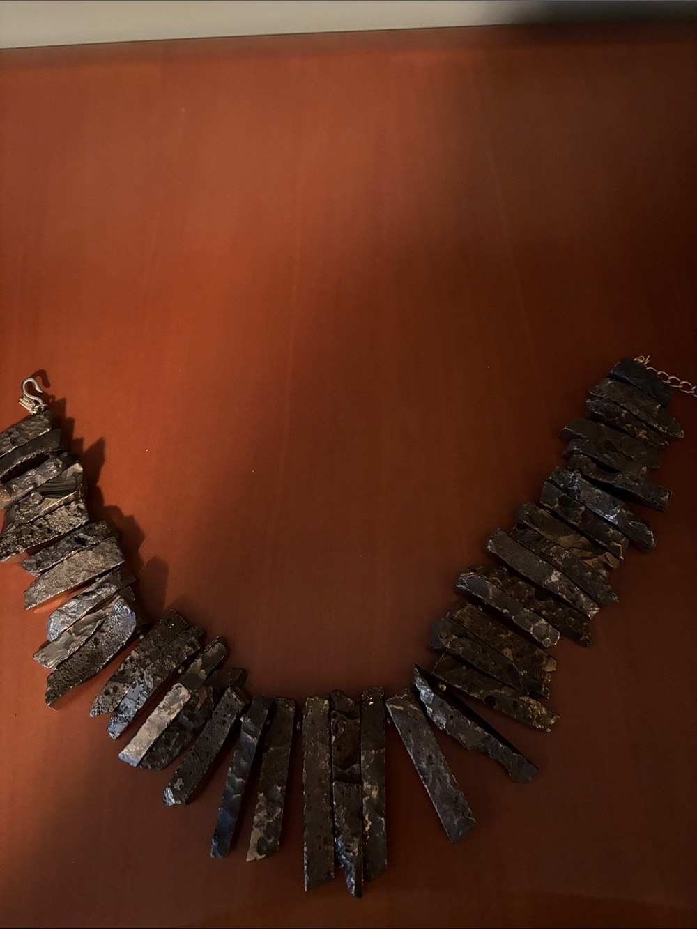 Kenneth Jay Lane Black Spike Cluster Necklace
